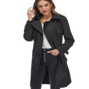 London Fogg Hooded Trenchcoat